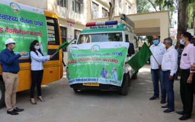 COVID awareness and vaccination drives organzied in Haryana and Jaipur by iMpower & iLEAD