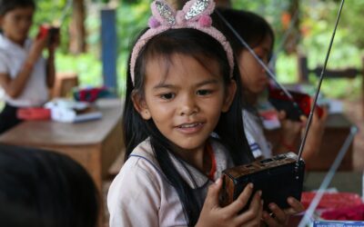 Cambodia’s ethnic minority children are tuning into a new form of learning during Covid-19