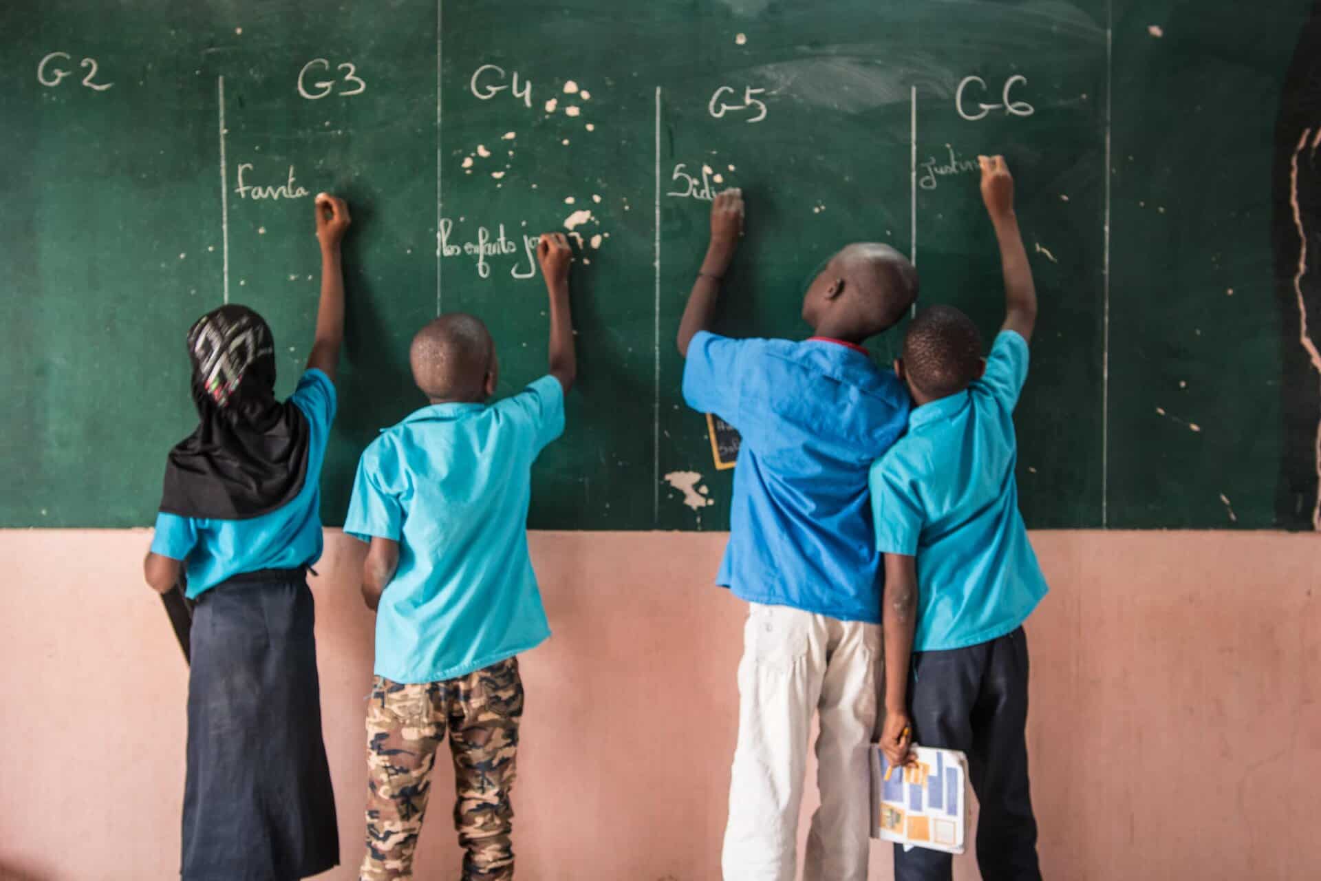 élèves au Sénégal bénéficiaires du projet Acte Afrique au Sénégal