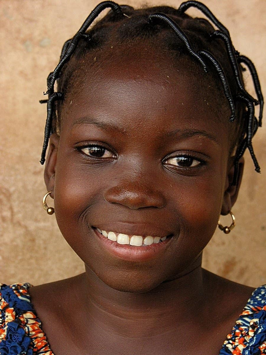 Benin girl - menstrual hygiene