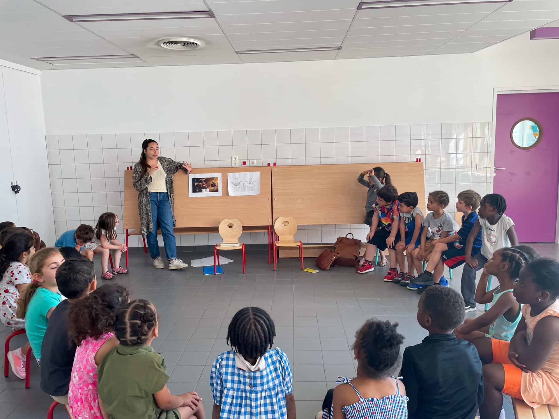 Philosophy and art workshops with children from Val-de-Marne