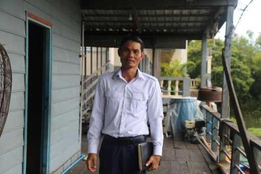 Nuon Vuthy, Headmaster of Kaoh Chiveang Primary School